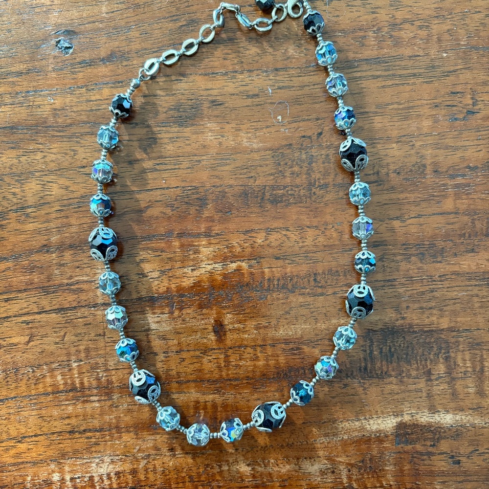 Vintage Inspired Crystal Necklace